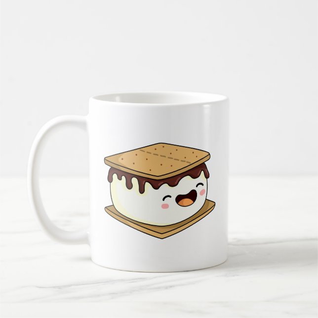 Cute Kawaii Smore Coffee Mug (Left)