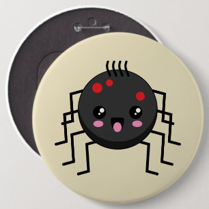 Cute Kawaii Spider 6 Cm Round Badge