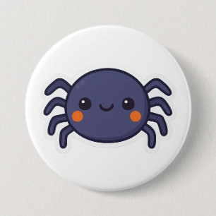 Cute Kawaii Spider 7.5 Cm Round Badge
