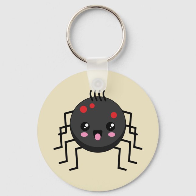 Cute Kawaii Spider Key Ring (Front)