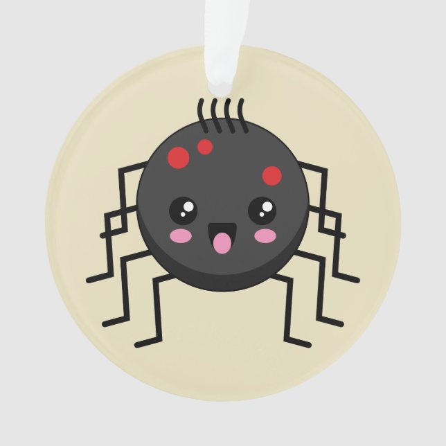 Cute Kawaii Spider Ornament (Front)