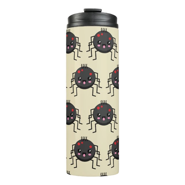 Cute Kawaii Spider Thermal Tumbler (Front)