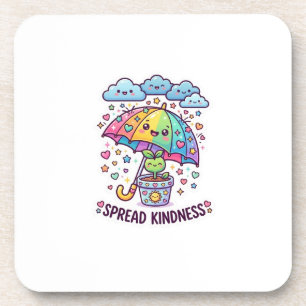 Cute Kawaii Spread Kindness Umbrella Cute Plant St Coaster