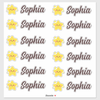Cute Kawaii Star Personalised Name