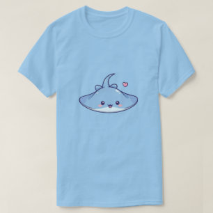 Cute Kawaii Stingray with Heart T-Shirt