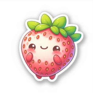 cute kawaii strawberry fruit