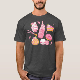 Cute Kawaii Strawberry Milk Japanese Anime Aesthet T-Shirt