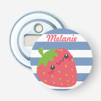Cute Kawaii Strawberry Striped Personalised