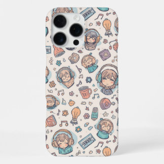 Cute Kawaii Style for Music Lovers and Retro Fans iPhone 16 Pro Max Case