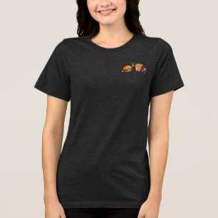 Cute Kawaii Sushi Friends Characters Illustration Tri-Blend Shirt