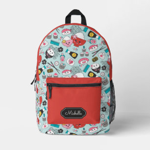 Cute Kawaii Sushi School Printed Backpack