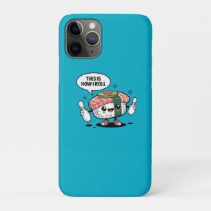 Cute Kawaii Sushi with bowling pins  iPhone 11 Pro Case