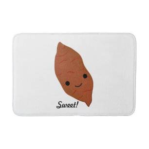 Cute Kawaii Sweet Potato Bath Mat