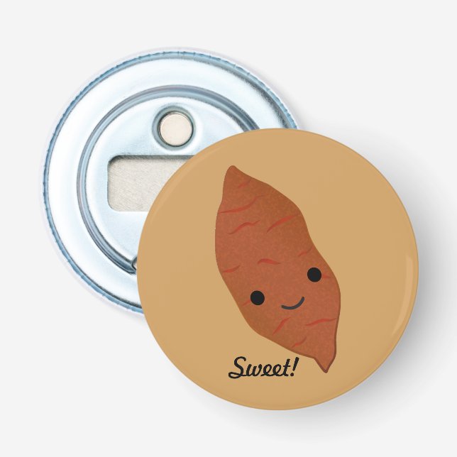 Cute Kawaii Sweet Potato Bottle Opener (Front)