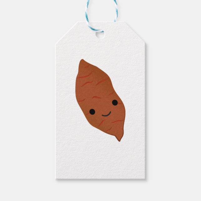 Cute Kawaii Sweet Potato Gift Tags (Front)