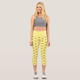 Cute Kawaii Taco Capri Leggings