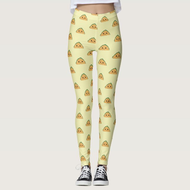 Cute Kawaii Taco Leggings (Front)