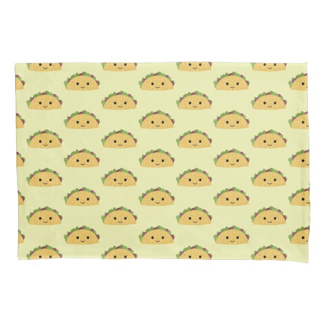 Cute Kawaii Taco Pillowcase (Front)