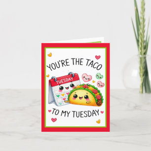 Cute Kawaii Taco Tuesday Thank You Card