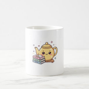 Cute Kawaii Teapot Study Notes Journal BookSticker Coffee Mug