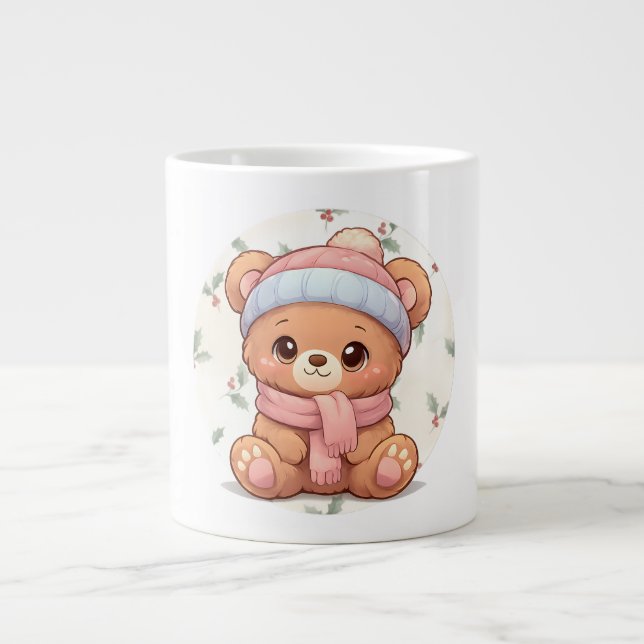 Cute Kawaii Teddy Bear Mug  (Front)
