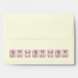 Cute kawaii teddy bear princess kpop korean style envelope