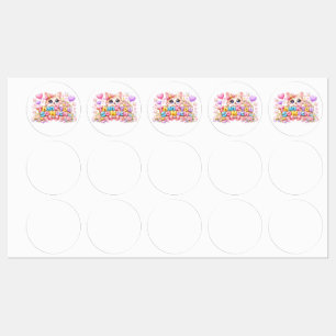 Cute Kawaii Thank a Bunch Cat Name Pastel Pink Flo