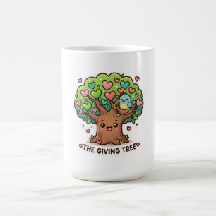 Cute Kawaii The Giving Tree Heart Leaves Kindness Coffee Mug