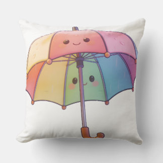 Cute Kawaii Umbrella Women's T-Shirt Cushion