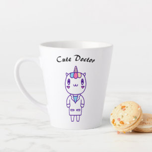 Cute Kawaii Veterinarian Humour Animal Care Funny  Latte Mug