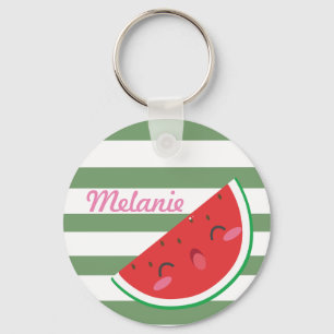 Cute Kawaii Watermelon Personalised Key Ring