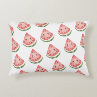 Cute Kawaii Watermelon Throw Pillow