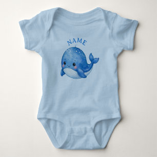 CUTE KAWAII WHALE BABY BODYSUIT