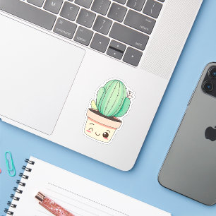 Cute Kawaii Wink Plant Cactus