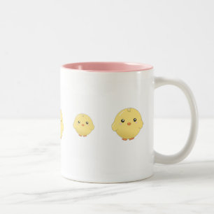 Cute kawaii yellow chick mug