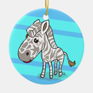 Cute Kawaii Zebra ornament