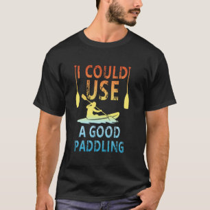 Cute Kayak Art For Men Women Kayaking Kayaker Padd T-Shirt