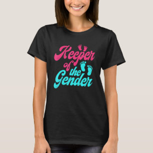 Cute Keeper Of Gender - Baby Reveal Party T-Shirt