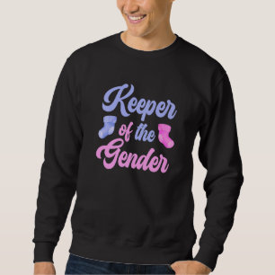 Cute Keeper of Gender watercolor with baby socks Sweatshirt