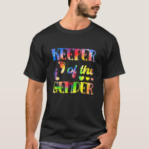 Cute Keeper Of The Gender Baby Gender Reveal Pink  T-Shirt