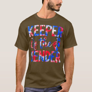 Cute Keeper of the Gender Tie Dye Gender Reveal Pa T-Shirt