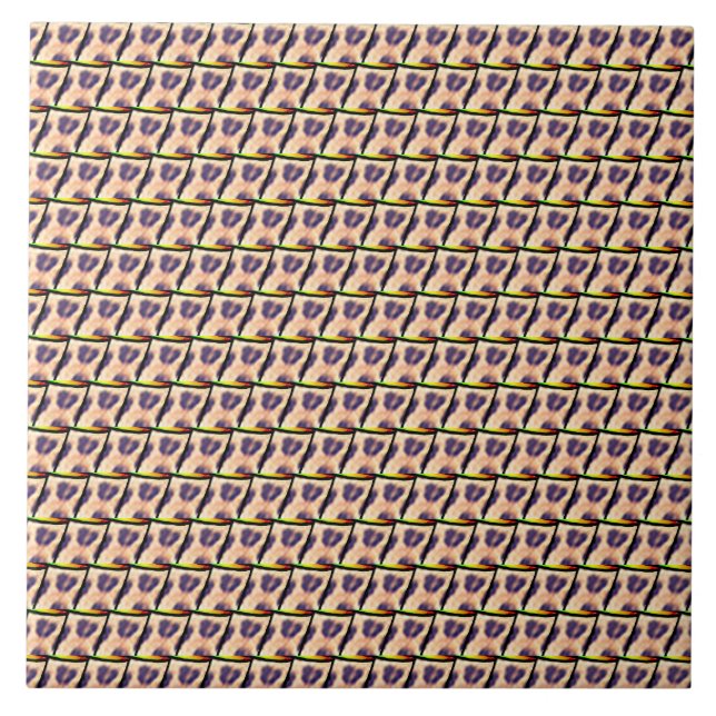 Cute Kenyan Leopard Pattern Tile (Front)