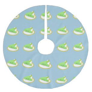 Cute Key Lime Pie Brushed Polyester Tree Skirt