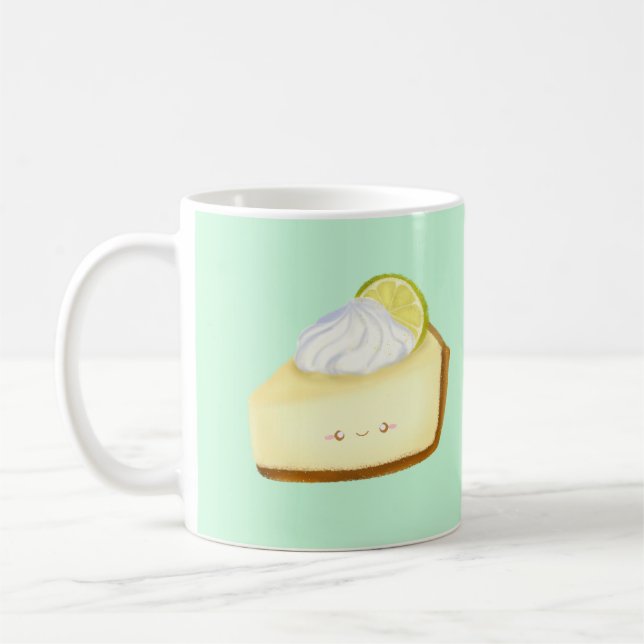 Cute Key Lime Pie Coffee Mug (Left)