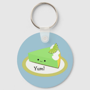 Cute Key Lime Pie Key Ring