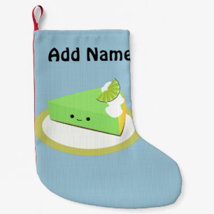 Cute Key Lime Pie Small Christmas Stocking