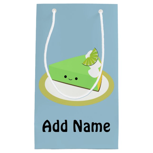Cute Key Lime Pie Small Gift Bag (Front)