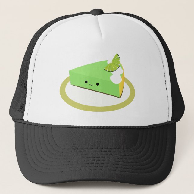 Cute Key Lime Pie Trucker Hat (Front)