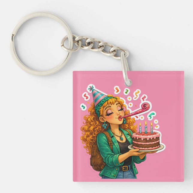 Cute Keychain – Adorable Everyday Accessory (Front)