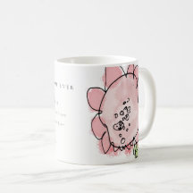 Cute Kid Drawn Pink Flower Botanical Mother's Day